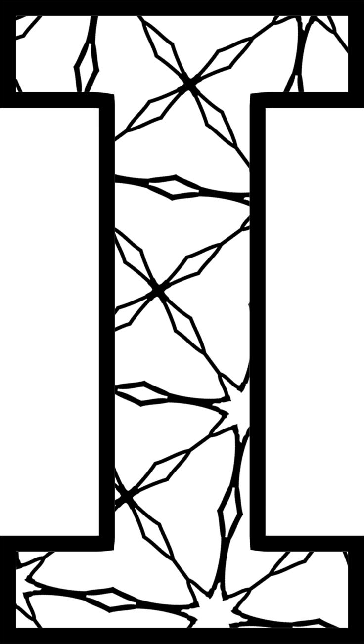 the letter i is made up of black and white branches with leaves on it, as well as two smaller rectangles