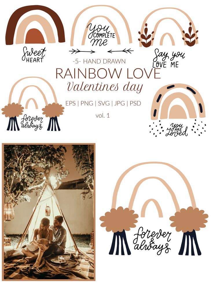 Download Rainbow love svg. Boho rainbow svg cricut. Boho rainbow ...