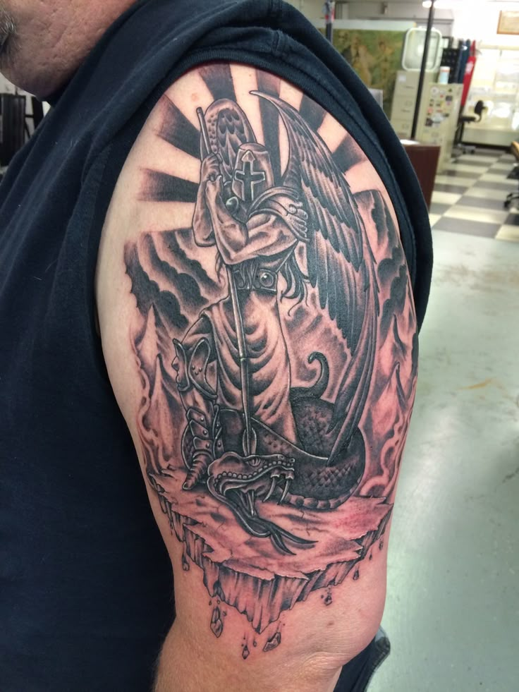 65 Unmissable St Michael Tattoo Ideas with Enthralling Meaning