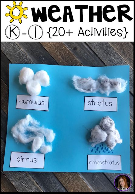 Weather Activities for Kindergarten and First Grade {20 ...