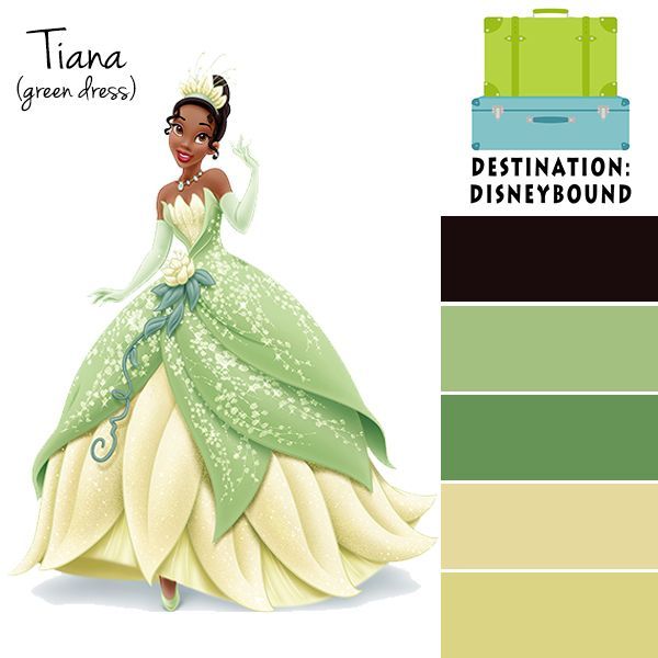 the disney princess and the frog color scheme