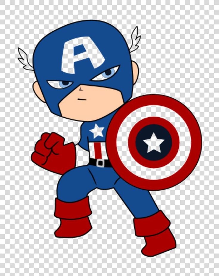 captain america cartoon png image with transparent background