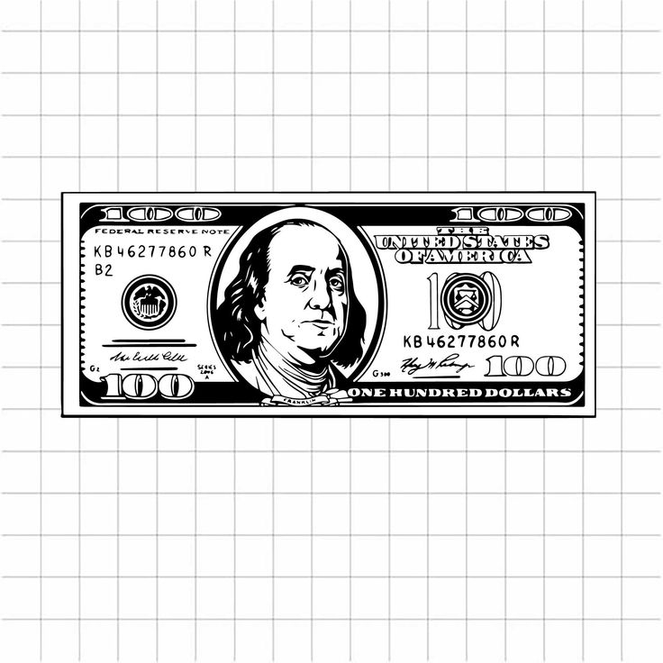 100 Dollar Money Cash SVG, One Hundred Dollars SVG, 100 Dollar Bill SVG ...