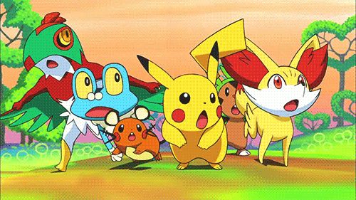 Pikachu, Froakie, Hawlucha, Dedenne, Chespin and Fennekin | Pikachu ...