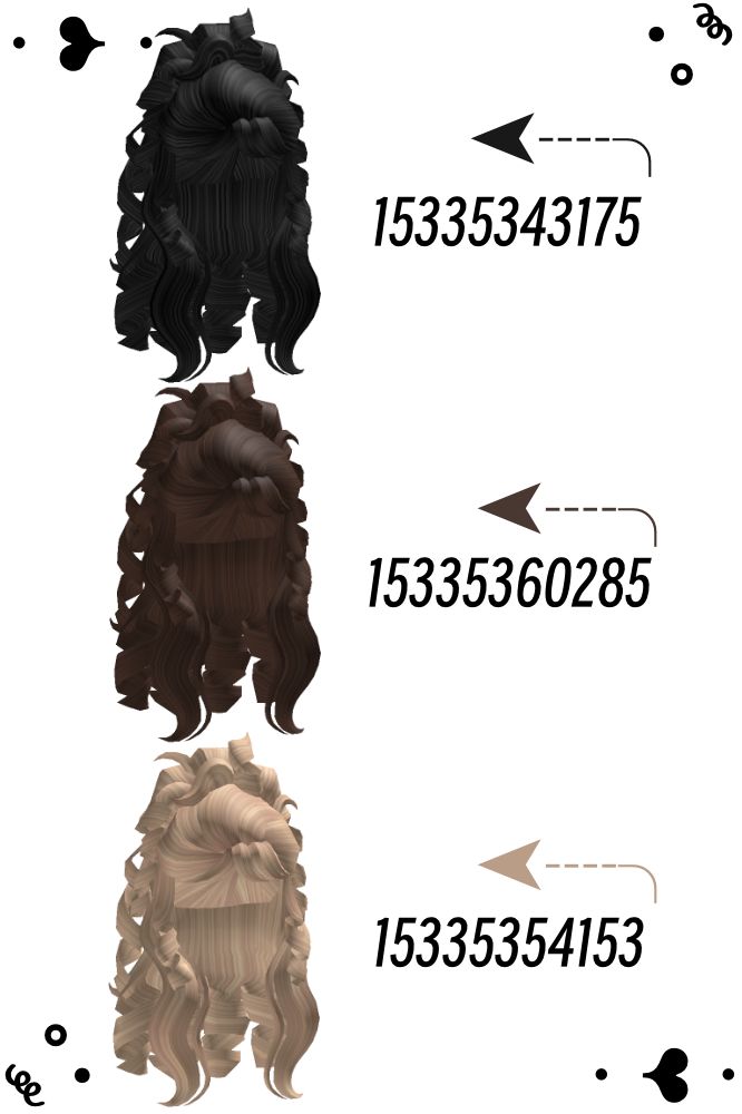 the different hairs styles are shown in this graphic style, with arrows pointing up to each other