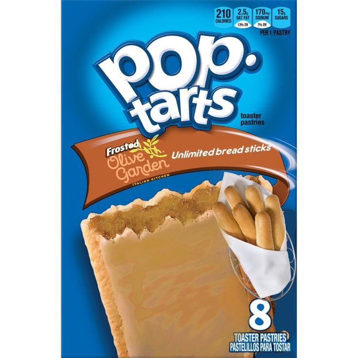 a bag of pop tarts is shown on the front of a package for sale