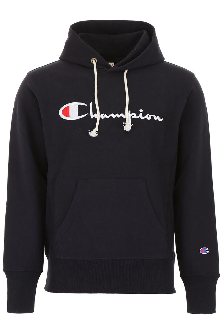 CHAMPION LARGE LOGO HOODIE. #champion #cloth C Initial, Black And White Outfit, Hoodie Collection, Outfit Png, White Outfit, Champion Hoodie, Custom Hoodies, White Outfits, Sporty Style