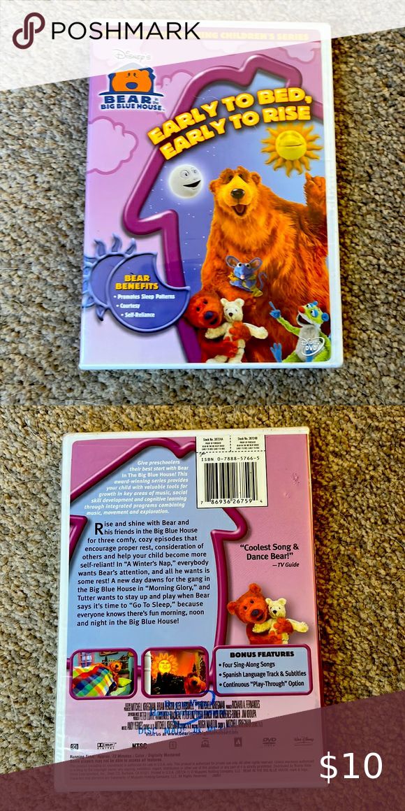 Disney’s - Bear in the Big Blue House DVD Big Blue House, Bed Early, The Big Blue, Sleep Pattern, Big Bear, Disney S, Skills Development, Blue House, Big Blue