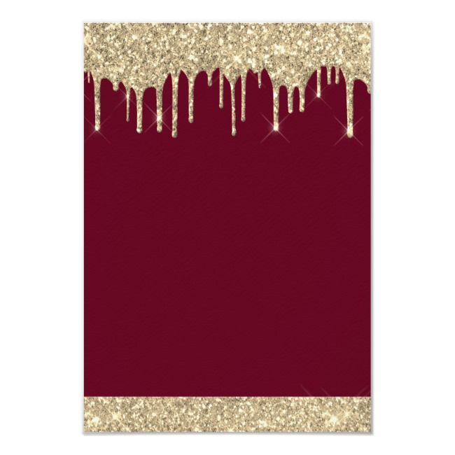 a red and gold glittered background with white icing on the edges is shown