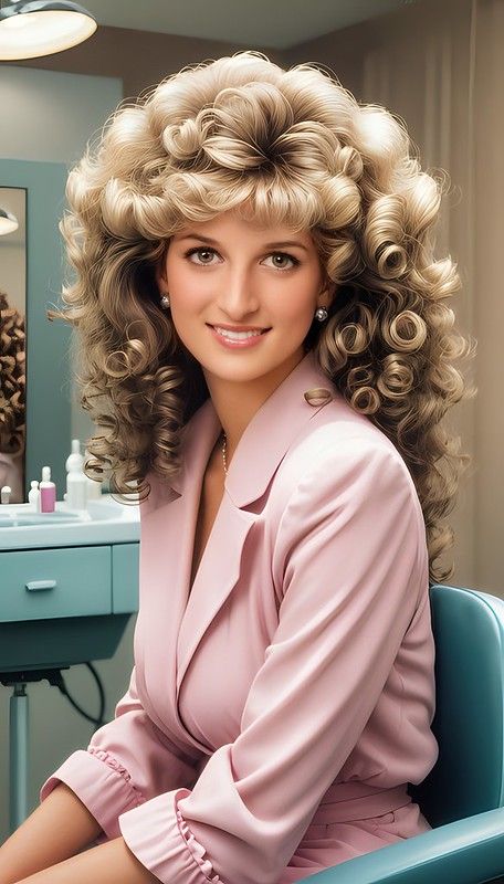 Diana... What if... in 2024 | Princess diana hair, Different curls ...