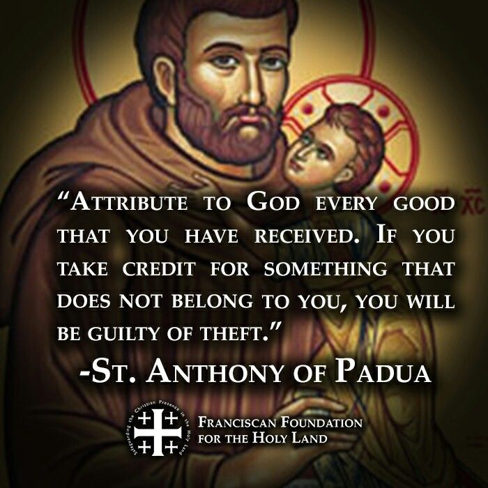 st anthony of pada with an image of jesus holding the child in his arms