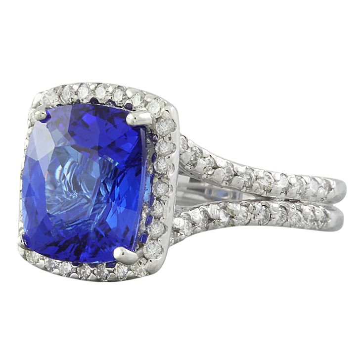 Stamped: 14K Total Ring Weight: 6.7 Grams Tanzanite Weight 6.00 Carat (10.50x9.00 Millimeters)Diamond Weight: 0.70 carat (F-G Color, VS2-SI1 Clarity )Face Measures: 13.15x11.50 Millimeter SKU: [601127] Cushion Cut Sapphire Diamond Ring For Formal Occasions, Formal Sapphire Cushion Cut Diamond Ring, Elegant Tanzanite Diamond Cut Ring, Formal Sapphire Ring With Brilliant And Cushion Cut, Formal Sapphire Ring With Cushion Brilliant Cut, Classic Cushion Cut Brilliant Gemstones, Formal Sapphire Ring With Cushion Diamond Cut, Formal Sapphire Ring With Cushion Cut, Luxury Tanzanite Diamond Ring Gia Certified