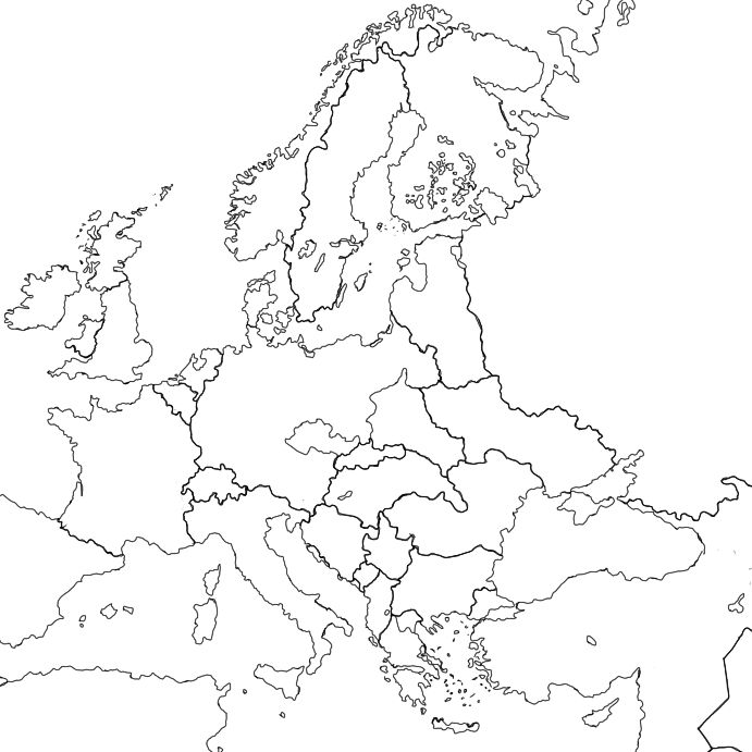 World War 2 Map Blank