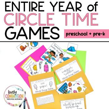 the entire year of circle time games for preschool and pre - k