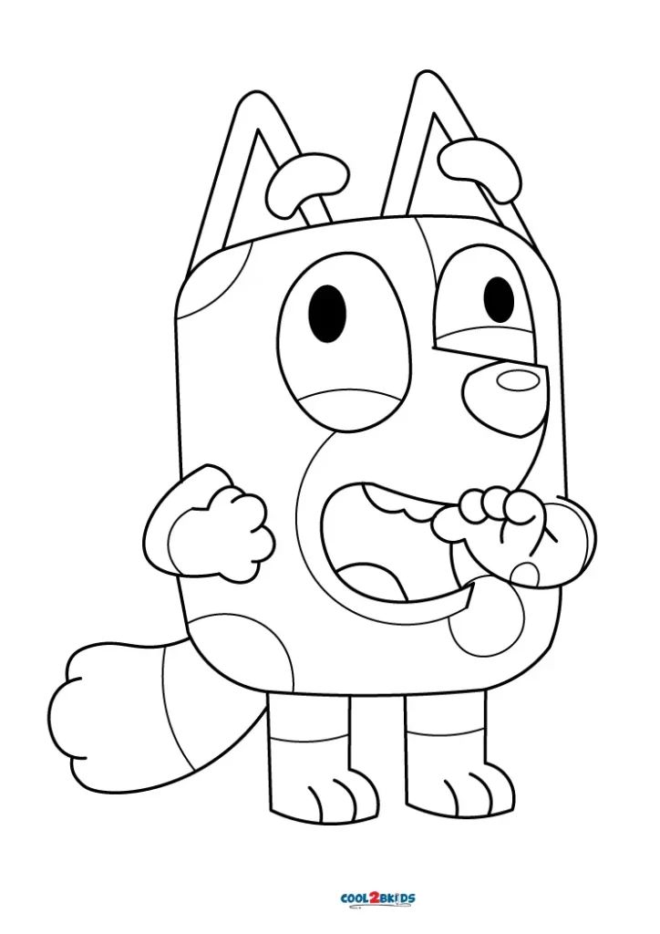 Free Printable Bluey Coloring Pages For Kids | Monster truck coloring ...