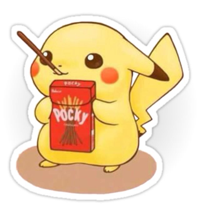 Pikachu pocky sticker Pikachu Pikachu, Pikachu Mignon, Pokemon Fan ...