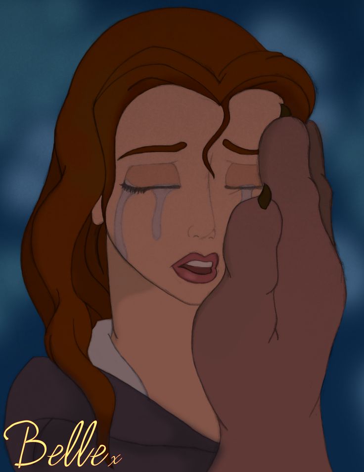 belle crying | Belle Crying Coloured by Cameron-Chase91 Weeping Woman, Disney Board, Barbie Cartoon, Beautiful Thoughts, Disney Pins, In The End, The Beast, Beauty And The Beast, Soulmate