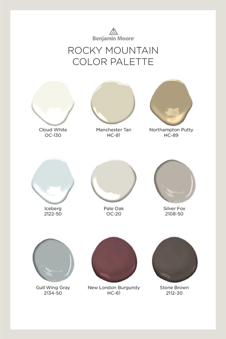 Benjamin Moore's Rocky Mountain Color Palette