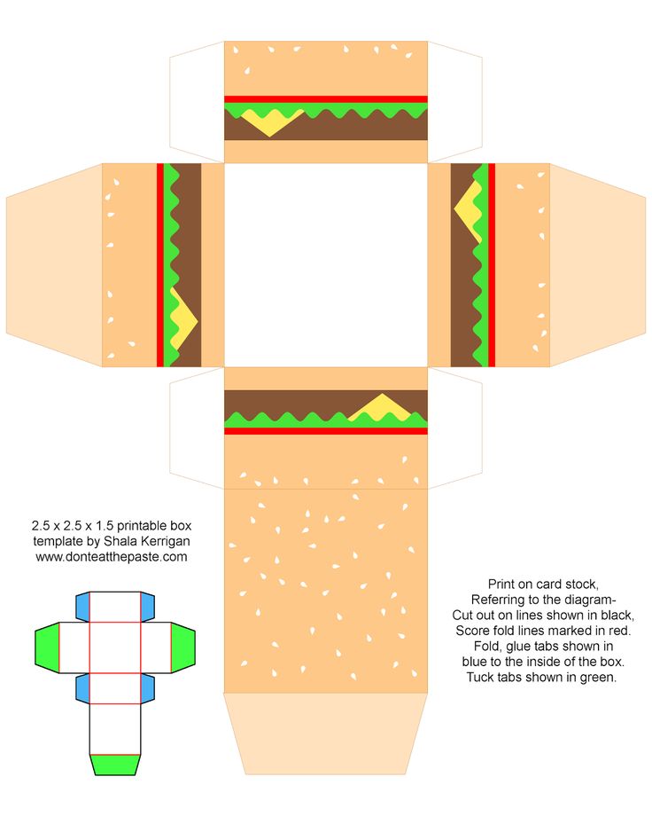 an image of a paper hamburger box