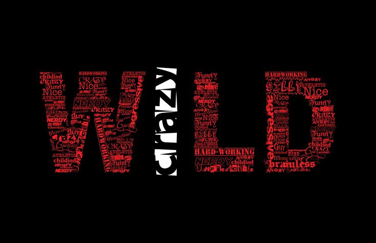 Wallpaper red and white WILD text, humor, quote, simple background ...