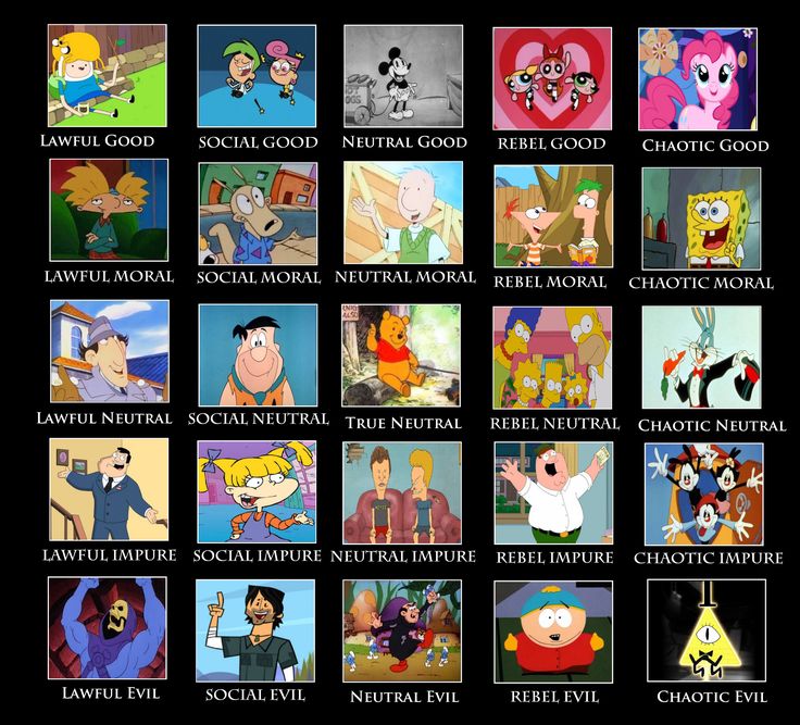 an image of cartoon characters that are in the style of famous cartoons and tv shows