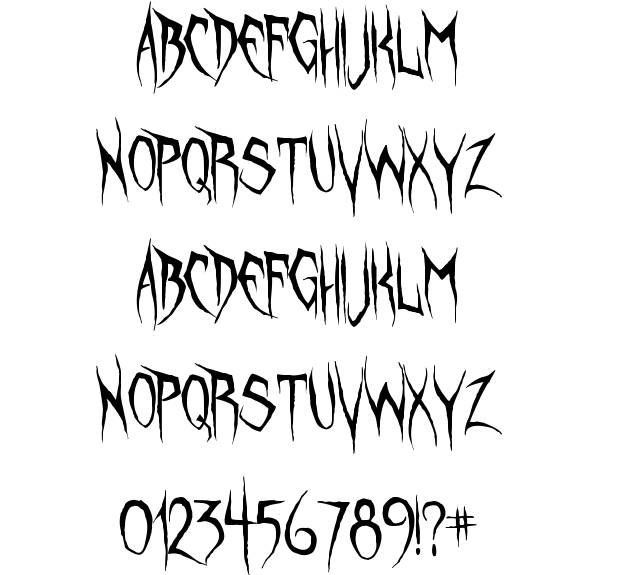 Horror Font Styles | Horror font, Horror style, American horror story font