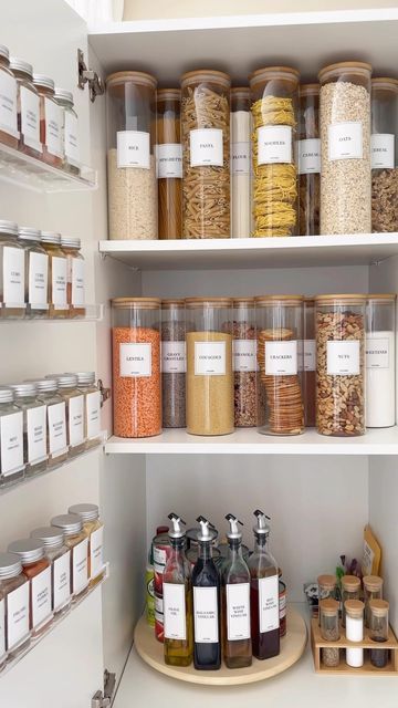 a pantry filled with lots of different types of food