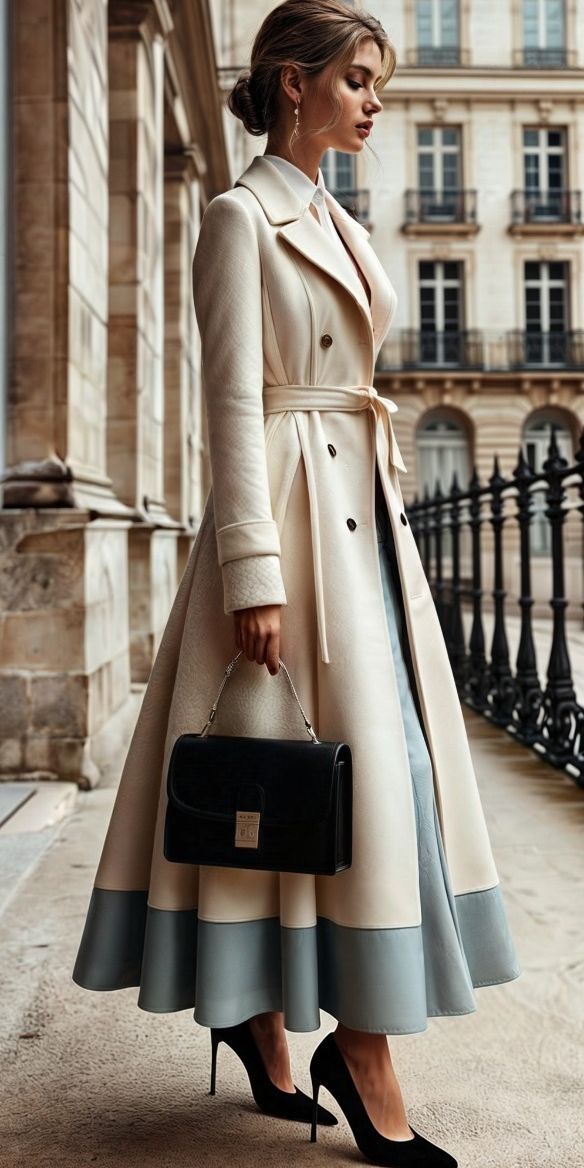 Modest Fashion Outfits, Moda Vintage, Fall Fashion Trends, Classy Women, Mode Inspiration, Elegant Outfit, Coat Fashion, Modest Dresses, Old Money