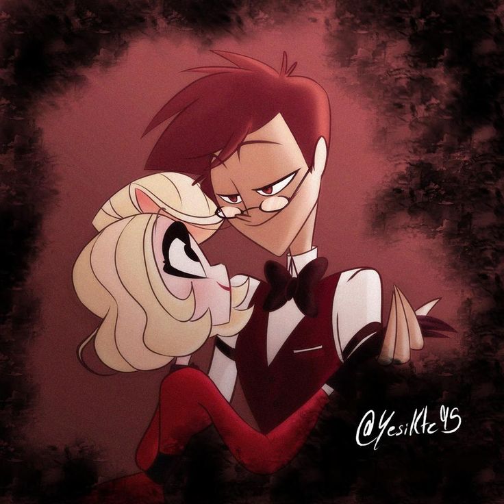 an animated image of two people kissing each other