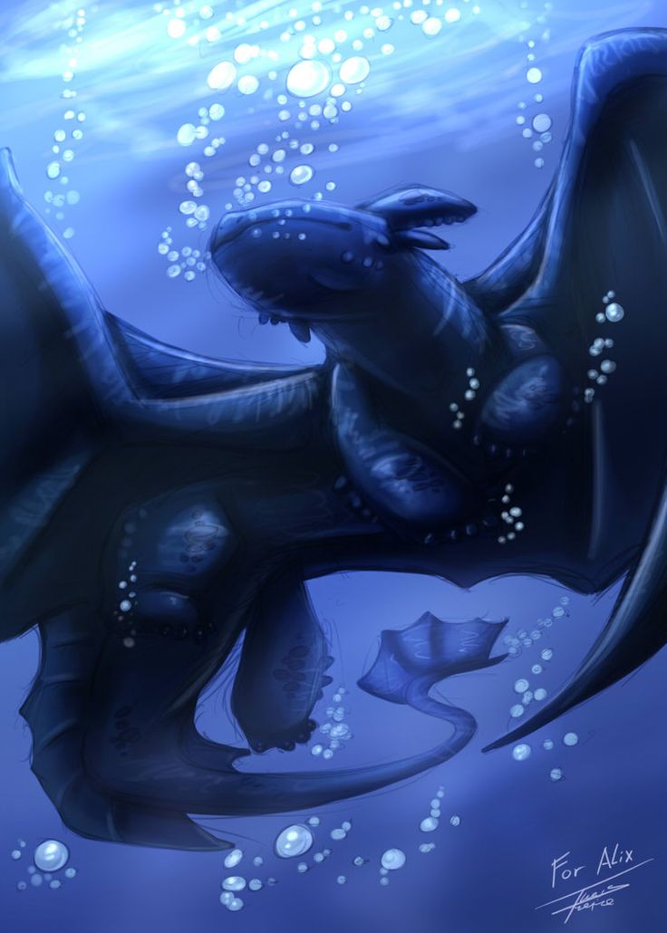 an illustration of a sea dragon swimming in the water with bubbles on it's back