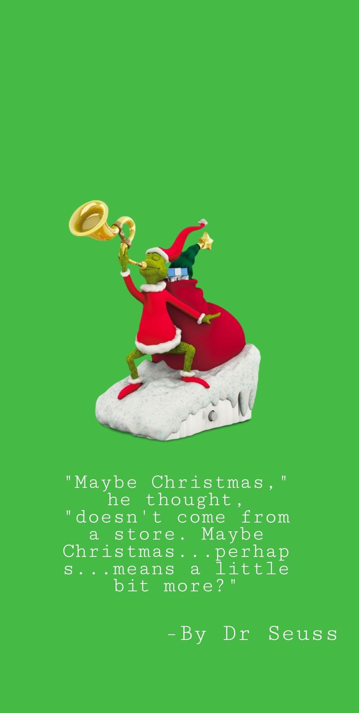 Wallpaper Grinch aesthetic Dr Seuss in 2023 | Seuss, Seuss quotes ...