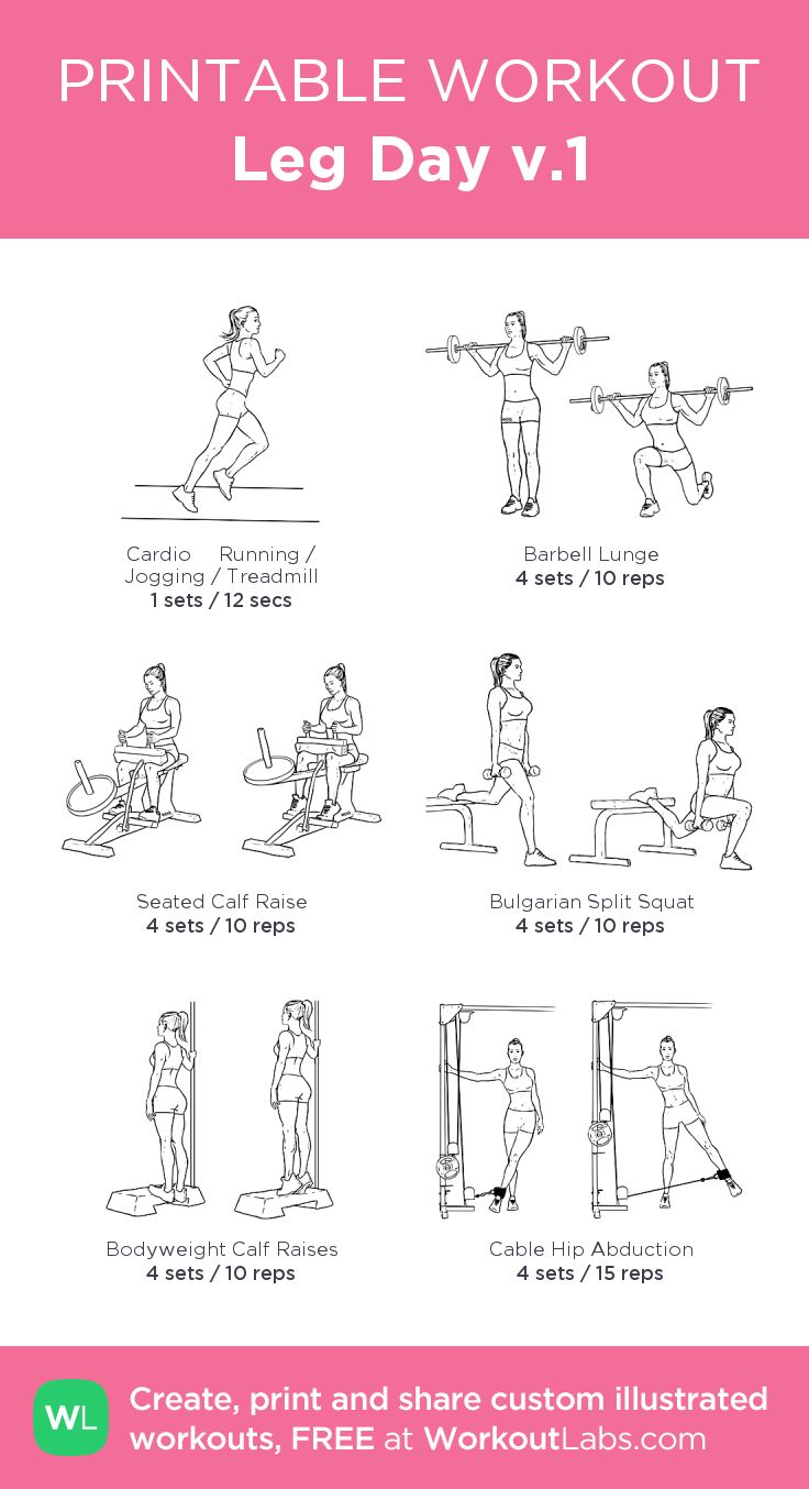 6 Day Leg Day Routine For Beginners At Gym for Push Pull Legs