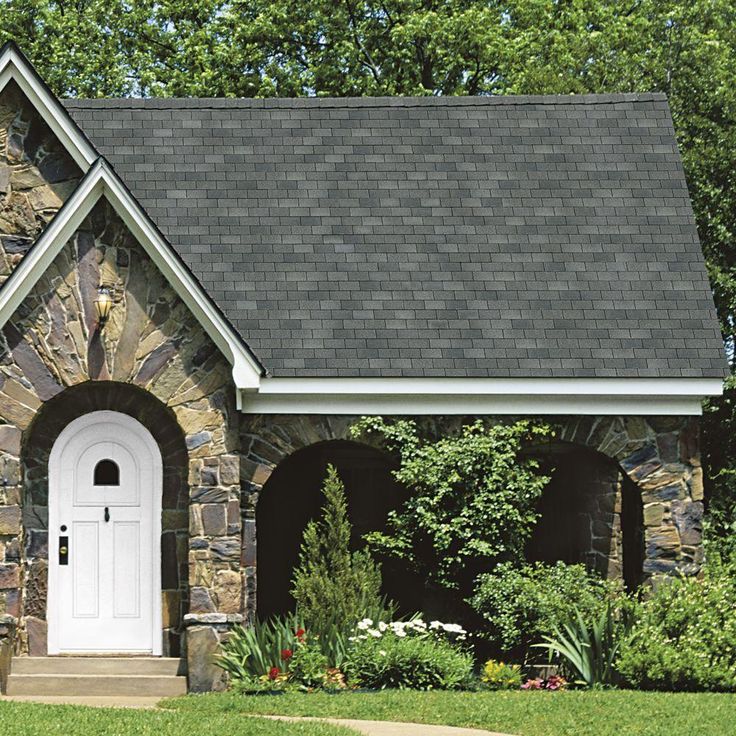 Owens Corning Supreme Estate Gray 3-Tab Shingles ( 33.3 sq. ft. per Bundle)-EK20 - The Home Depot Owens Corning Shingles, Wood Roof Shingles, Roof Shingle Colors, Metal Roof Houses, Barn Remodel, Architectural Shingles Roof, Metal Roof Colors, Cedar Shake Roof, Cedar Shingle Roof