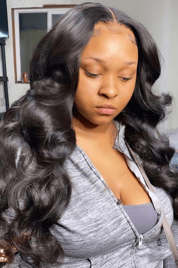 45+ Amazing Middle Part Sew In Hairstyles - Curly Girl Swag Black Hairstyles Sew In, Sew In Weave Hairstyles, Curly Hair Sew In, Curly Sew In, Middle Part Sew In, Middle Part Hairstyles, Sew In Hairstyles, Curly Weave Hairstyles, Quick Weave Hairstyles