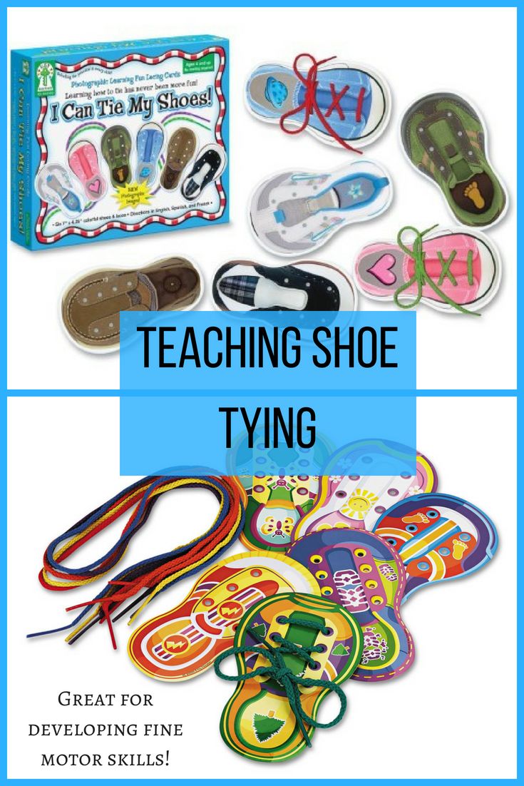 the teaching shoe tying kit is shown with scissors and other items to make it easier for children