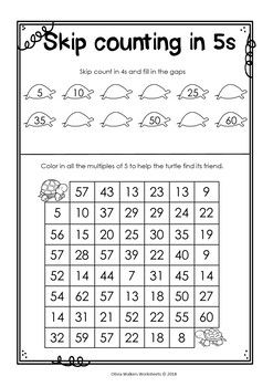 Skip counting : Mazes and fill in the gaps. | Skip counting, Skip count ...