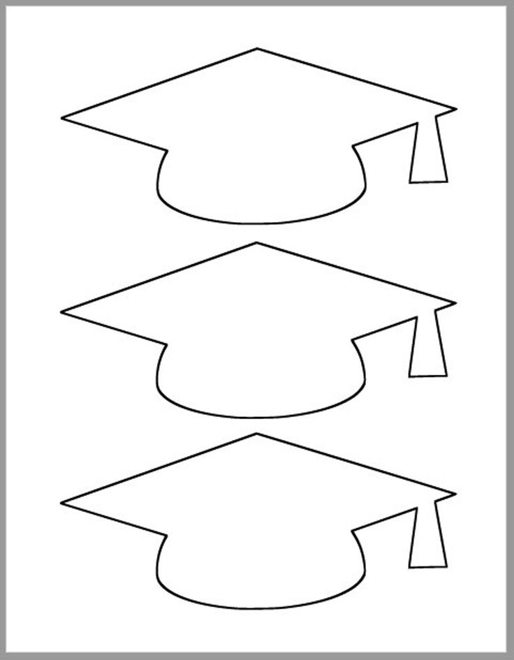 a graduation cap and gown cut out