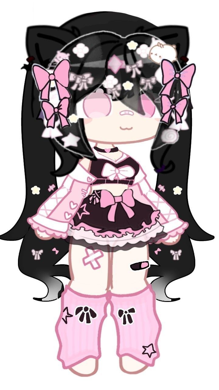 Gacha oc : 🥞 : big creds to pawpuff | Cute easy drawings, Chibi body ...