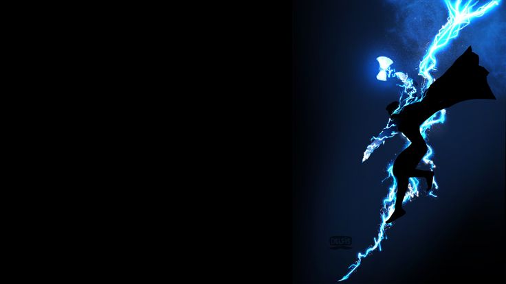 a man flying through the air while riding a skateboard in front of a blue lightening