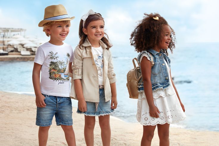 MAYORAL. Mini Collection. Spring-Summer 2020. Children Fashion, Summer Baby, Panama Hat, Chambray, Kids Fashion, Flower Girl Dresses, Fashion Clothing, Spring Summer, Fashion Outfits