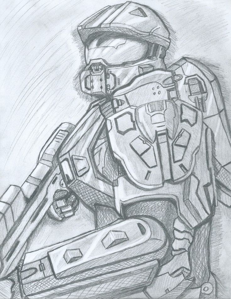 Sketch of Halo 4 Master Chief. #masterchief Sketch of Halo 4 Master Chief. Halo Drawings Master Chief, Master Chief Dibujo, Master Chief Drawing, Halo Sketch, Master Chief Art, Halo Drawing, Halo Master Chief Helmet, Master Chief Armor, Halo Drawings