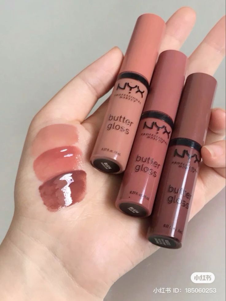 Nyx Gloss, Koleksi Makeup, Nyx Butter, Nyx Butter Gloss, Butter Gloss, Lip Combos, Lip Makeup Tutorial, Makeup Accesories, Smink Inspiration