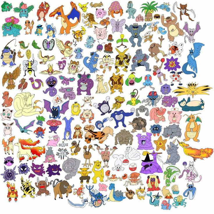 an image of many different cartoon characters