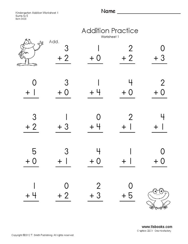 addition | Kindergarten addition worksheets, Kindergarten math ...