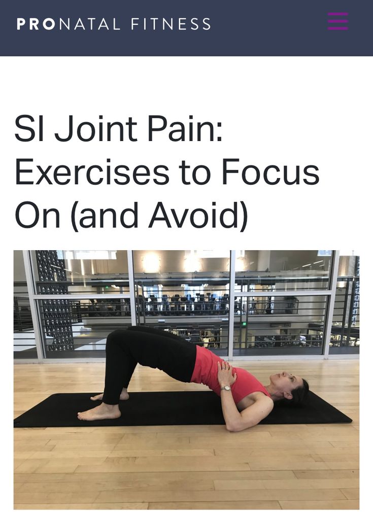 SI Joint Pain: Exercises to Focus On (and Avoid) - PROnat Knee Pain Exercises, Back Stretches For Pain, Lower Back Pain Exercises, Joints Pain Relief, Back Pain Exercises, Nerve Pain, Back Pain Relief, Knee Pain, Back Pain