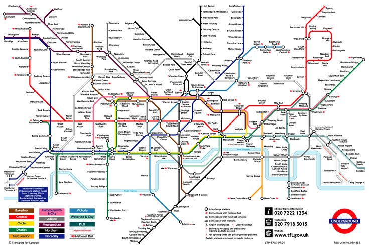 a map of the london underground