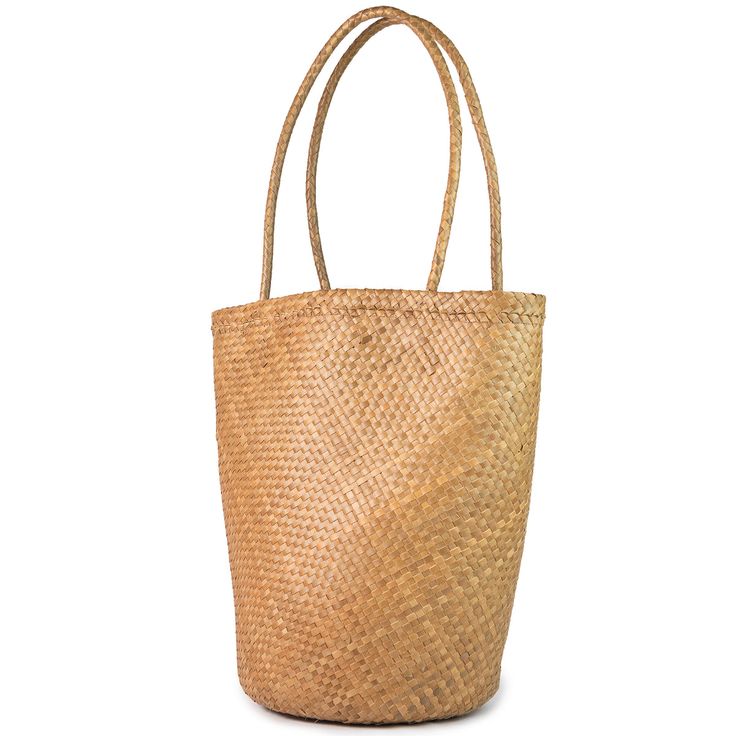 Market Shopper Tote Bag-Tan Casual Straw Bag With Leather Handles In Bucket Shape, Casual Bucket-shape Straw Bag With Leather Handles, Casual Straw Bag With Leather Handles And Bucket Shape, Casual Straw Bucket Bag For Everyday Use, Casual Natural Bucket Bag With Adjustable Strap, Casual Basket Beach Bag For Daily Use, Versatile Woven Tote Bucket Bag, Casual Basket Straw Bag For Daily Use, Casual Beach Bag With Adjustable Strap And Basket Shape