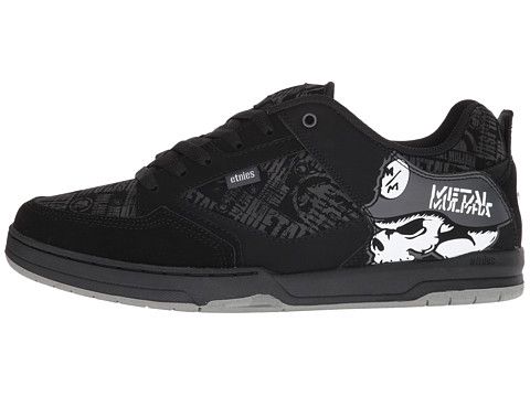 etnies Metal Mulisha Cartel Black/Skulls - Zappos.com Free Shipping BOTH Ways High-top Skate Shoes With Perforated Toe Box For Streetwear, Studded Lace-up Sneakers For Skateboarding, Edgy Skateboarding Sneakers With Round Toe, Edgy Round Toe Sneakers For Skateboarding, Mid-top Skate Shoes With Perforated Toe Box For Streetwear, High-top Studded Sneakers For Skateboarding, Black Sneakers With Textured Sole For Skateboarding, Black Textured Sole Sneakers For Skateboarding, Black Skateboarding Sneakers With Textured Sole