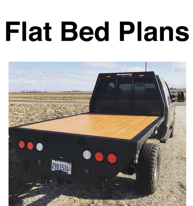 the flat bed plans are available for all types of trucks and suvs, including this truck