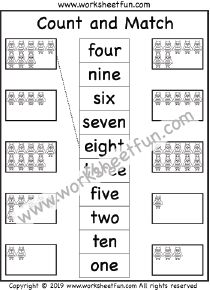 Free Printable Worksheets for Numbers in Words